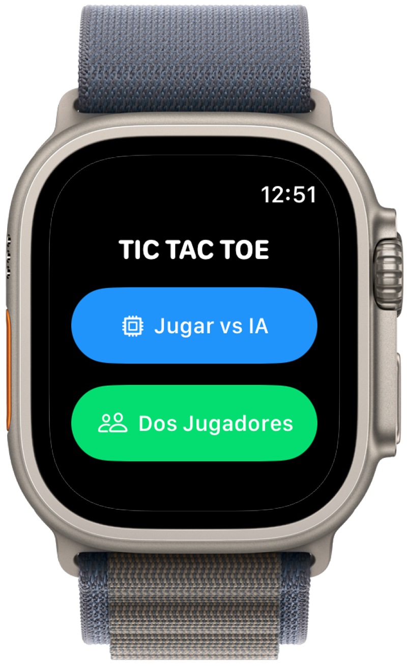Tic Tac Toe - Pantalla principal