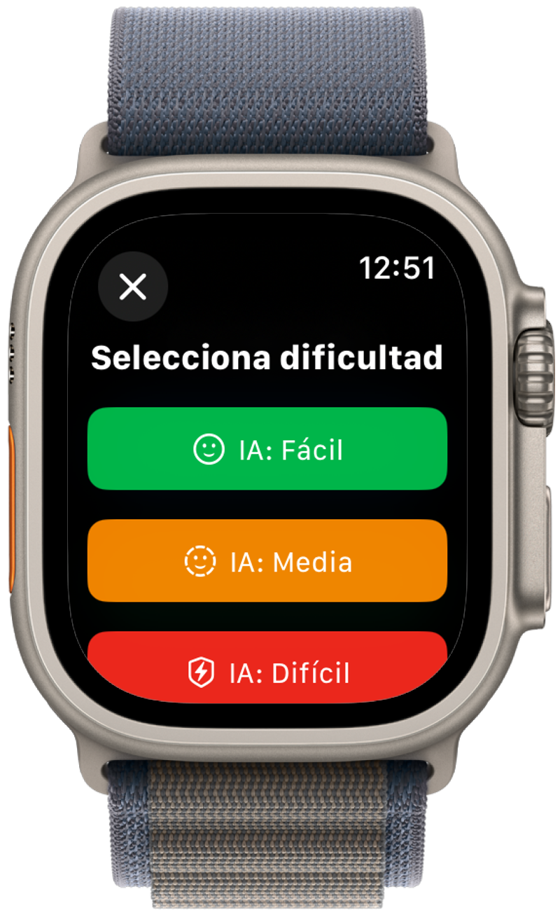 Tic Tac Toe - Selección dificultad